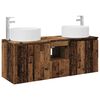 vidaXL Badezimmerschrank-Set 3 stk. Altholz 49,5 x 44,5 x 65,5 cm