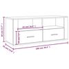 vidaXL TV-Schrank Braun Eichen-Optik 100x35x40 cm Holzwerkstoff