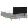 vidaXL Boxspringbett mit Matratze Hellgrau 120 x 190 cm Stoff
