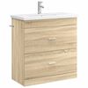 vidaXL Badezimmerm&ouml;bel-Set Sonoma-Eiche 81 x 40 x 84,5 cm