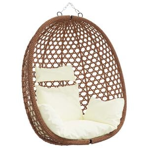 vidaXL H&auml;ngesessel ohne Gestell Poly-Rattan 92 x 57,5 x 110 cm