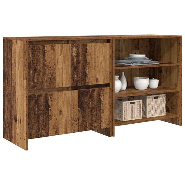 vidaXL Sideboard 2 pcs Altholz 70 x 41 x 75 cm Holzwerkstoff