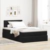 vidaXL Ottoman-Bett mit Matratze Schwarz 120x190 cm Samt