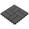 vidaXL Terrassenfliese 11 stk. Grau 30 x 30 cm WPC