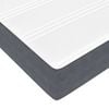 vidaXL Boxspringbett mit Matratze Dunkelgrau 90 x 210 cm Stoff