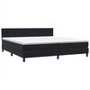 vidaXL Boxspringbett mit Matratze Schwarz 200x210 cm Samt