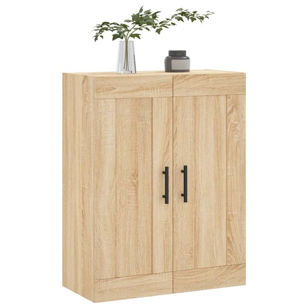 vidaXL Wandschrank Sonoma-Eiche 69,5x34x90 cm Holzwerkstoff