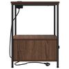 vidaXL Nachttisch Braun Eichen-Optik 42 x 41 x 56 cm Holzwerkstoff