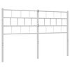 vidaXL Kopfteil Metall Weiß 120 cm