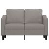 vidaXL 2-Sitzer-Sofa Taupe 120 cm Stoff