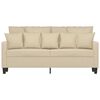 vidaXL 2-Sitzer-Sofa Creme 140 cm Stoff