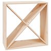 vidaXL Weinregal 62x25x62 cm Massivholz Kiefer