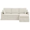 vidaXL Sofa Creme 198 x 134 x 80 cm Samt