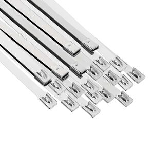 vidaXL Kabelbinder 25 stk. 7,9 x 700 mm Silber
