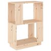 vidaXL Bücherregal/Raumteiler 51x25x70 cm Massivholz Kiefer