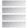 vidaXL Treppe Tritt 4 stk. 80 x 20 cm Silber Aluminium Rechtwinklig