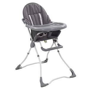 vidaXL Baby-Hochstuhl Grau und Wei&szlig;