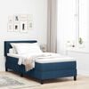 vidaXL Boxspringbett mit Matratze Blau 200 x 90 cm Polyester