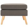 vidaXL Fußhocker Taupe Stoff