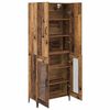 vidaXL Highboard Wandmontiert Altholz 69,5 x 34 x 180 cm Holzwerkstoff