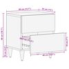 vidaXL Nachttisch 2 pcs Braun 40 x 33,5 x 46 cm Massivholz Mango