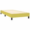 vidaXL Boxspringbett mit Matratze & LED Grün 100x200 cm Stoff