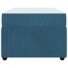 vidaXL Bettgestell mit Matratze mit Matratze Blau 80 x 200 cm Samt