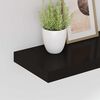 vidaXL Schweberegale 4 Stk. Schwarz 50x23x3,8 cm MDF