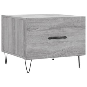 vidaXL Couchtisch Grau Sonoma 50x50x40 cm Holzwerkstoff