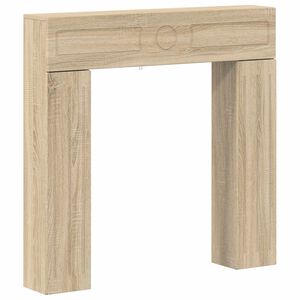 vidaXL Kaminumrandung Sonoma-Eiche 102 x 18 x 100,5 cm Holzwerkstoff