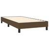 vidaXL Boxspringbett mit Matratze Dunkelbraun 80x200 cm Stoff
