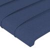 vidaXL Boxspringbett mit Matratze Blau 90x200 cm Stoff