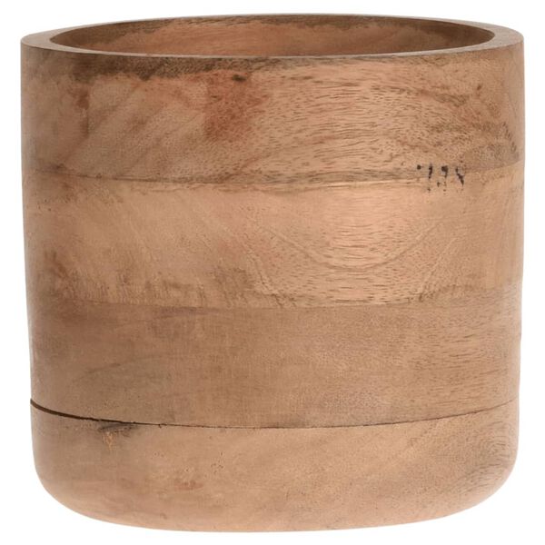 Home&Styling 3-tlg. Pflanzentopf-Set Mango Massivholz Natur