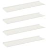 vidaXL Schwebendes Regal 4 pcs Wei&szlig; 80 x 18 x 2,5 cm Stahl