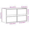 vidaXL TV-Wandschrank mit LED-Beleuchtung Wei&szlig; 80x31x45 cm