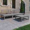 vidaXL 4-tlg. Garten-Lounge-Set Grau Massivholz Kiefer
