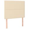 vidaXL Boxspringbett mit Matratze Creme 100x200 cm Stoff