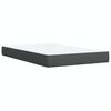 vidaXL Boxspringbett mit Matratze Dunkelgrau 120x190 cm Stoff