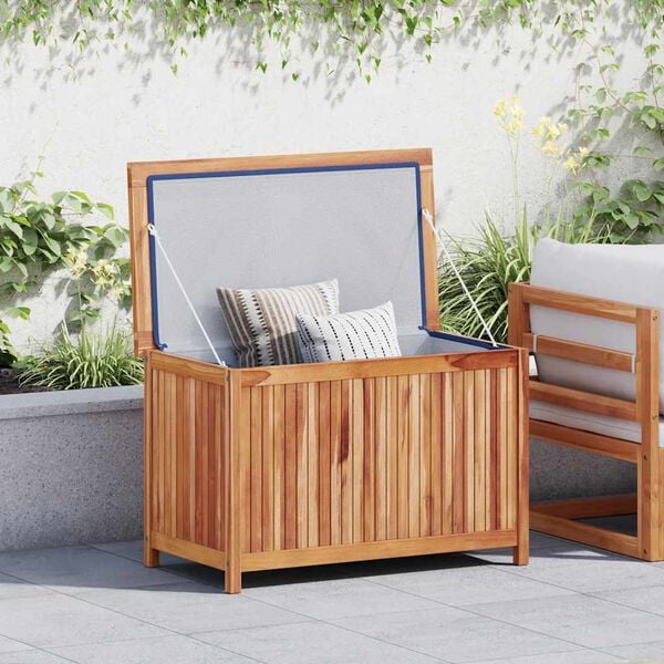 vidaXL Gartenbox 90x50x58 cm Massivholz Teak