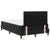 vidaXL Boxspringbett mit Matratze Schwarz 120 x 200 cm Kunstleder