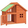 vidaXL Hundehütte Braun 96x60,5x87 cm Massivholz Kiefer