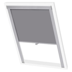 vidaXL Verdunklungsrollo Grau UK08 GGL und GGU