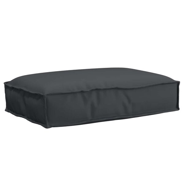 vidaXL Kissen Schwarz 60 x 40 x 8 cm Oxford-Stoff