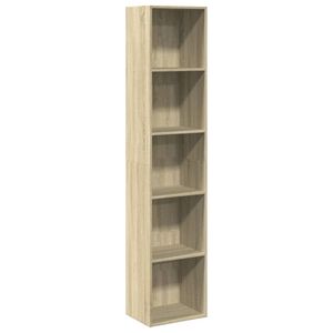 vidaXL B&uuml;cherregal Sonoma-Eiche 40x30x189 cm Holzwerkstoff