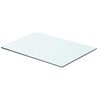 vidaXL Regalboden Glas Transparent 50 cm x 30 cm