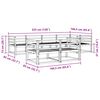 vidaXL Outdoor-Sofagarnitur 7 pcs Natur Massivholz Akazie