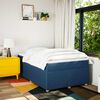 vidaXL Boxspringbett mit Matratze Blau 120x190 cm Stoff