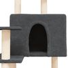 vidaXL Kratzbaum mit Sisal-Kratzsäulen Dunkelgrau 153 cm