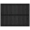 vidaXL Wand-Kopfteil Schwarz 140x3x110 cm Massivholz Kiefer