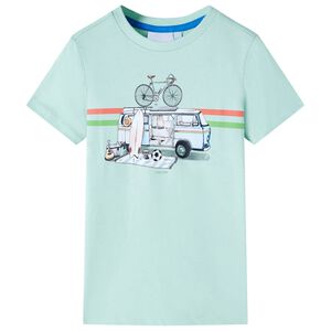 vidaXL Kinder-T-Shirt Helles Minzgr&uuml;n 104